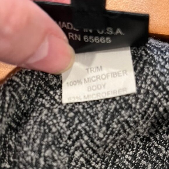 Black Herringbone Swing Jacket by Staples, M - Picture 15 of 16